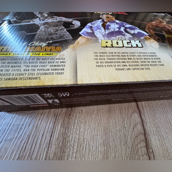 The rock wrestling elite collection Peter maivia and rocky johnson collectible - Picture 5 of 5